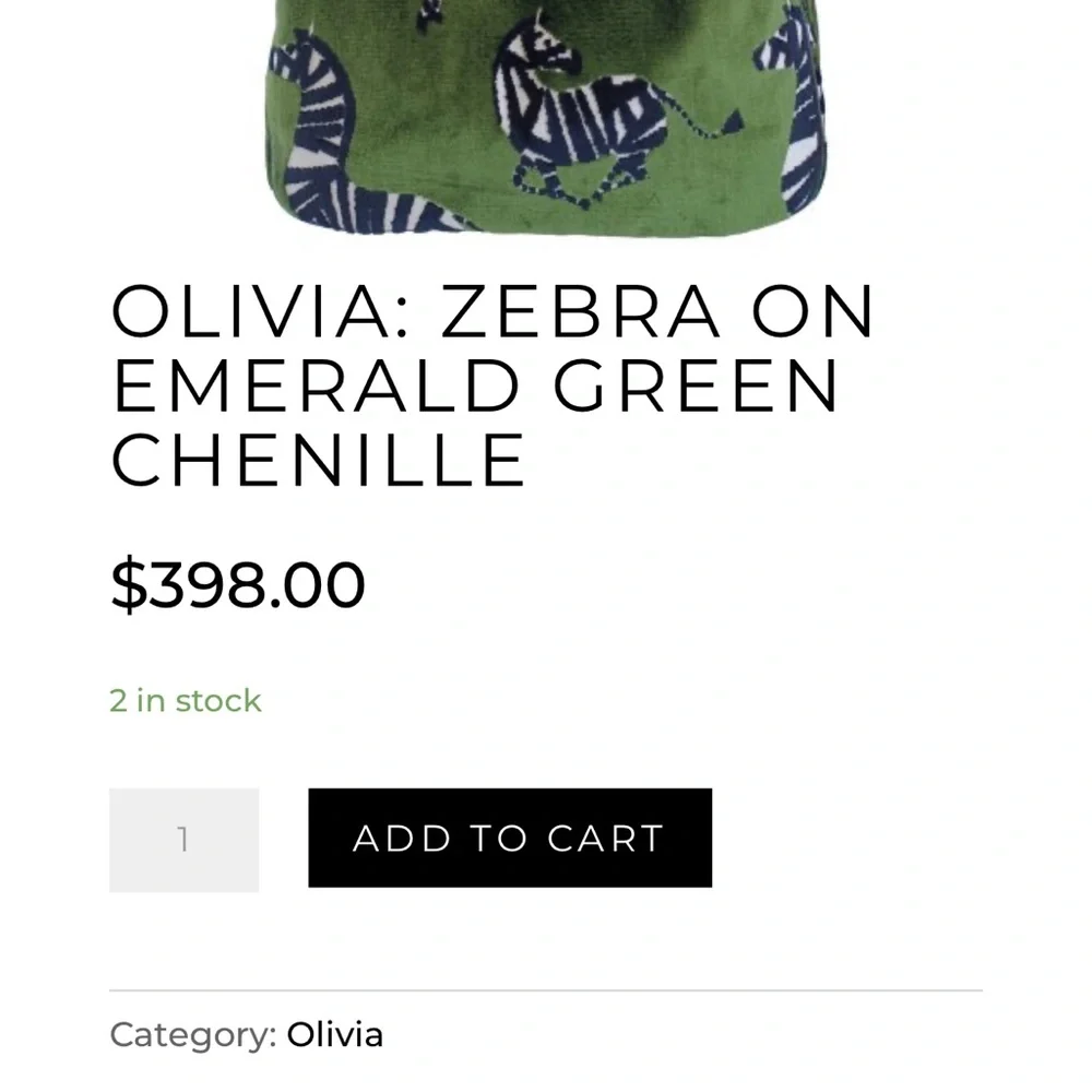 Stunning Green Zebra Chenille Top-Handle Women’s Bag NWT - Picture 8 of 10